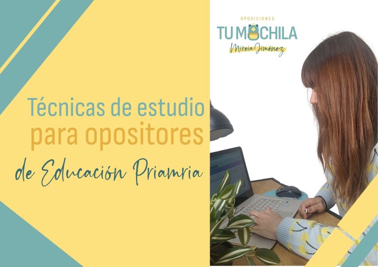 técnicas de estudio para oposiciones de Educación Primaria