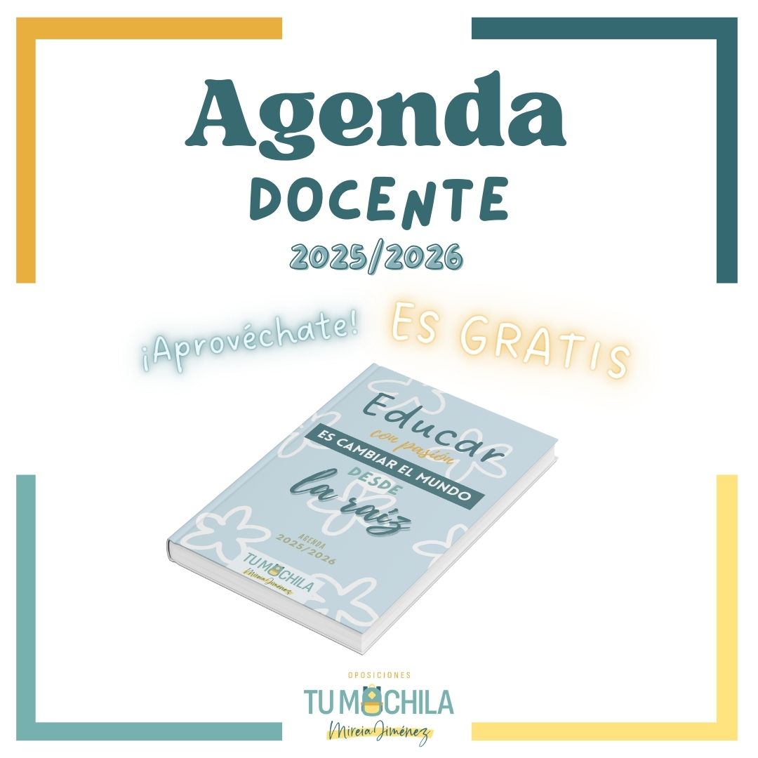 agenda docente para maestros de primaria - recurso descargable